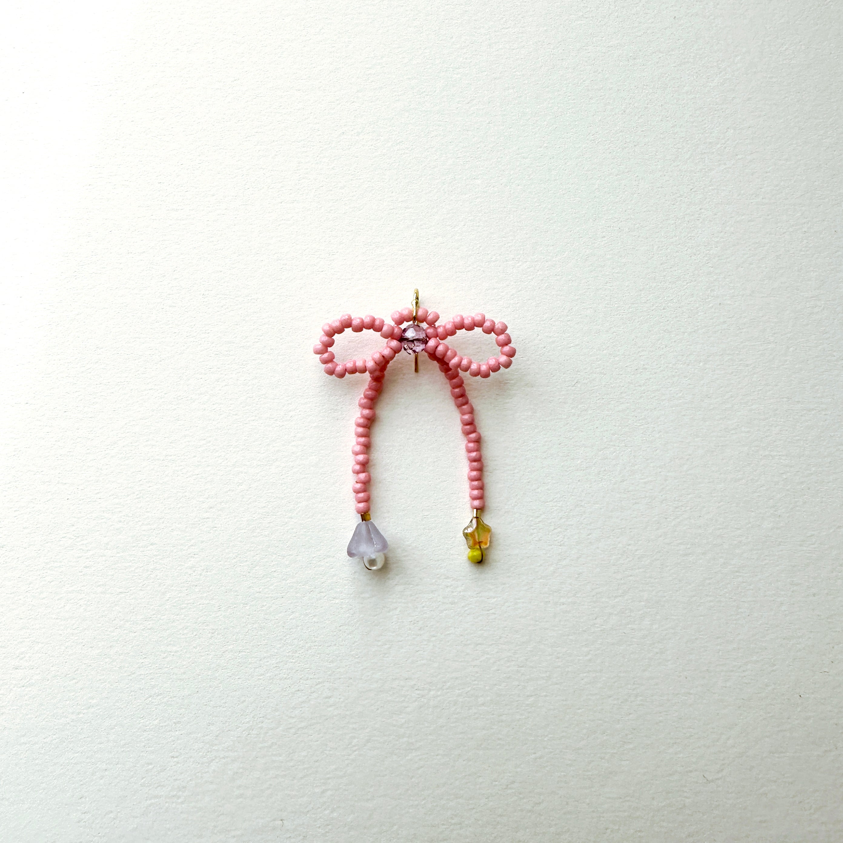 Bow Earrings - Pink