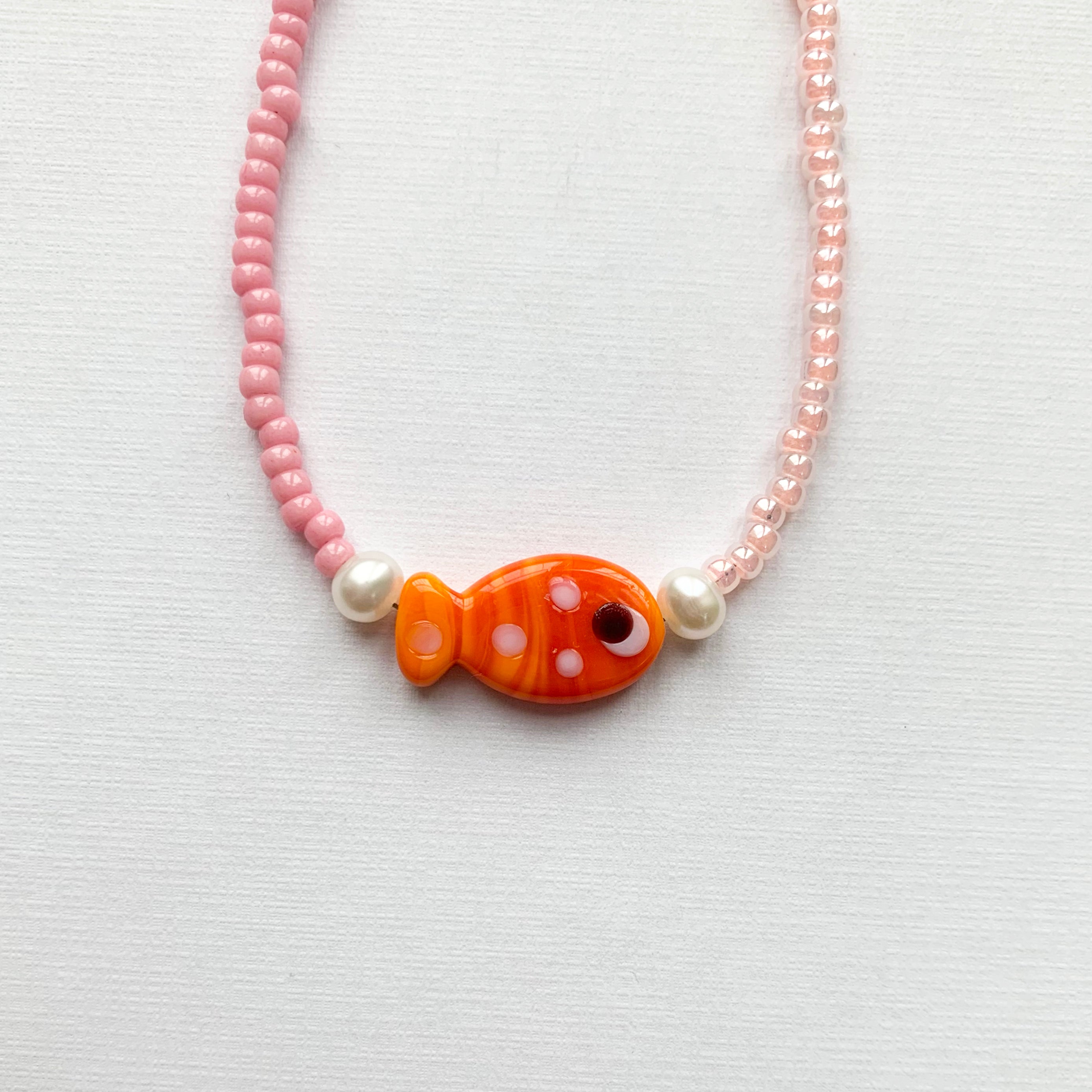 Orange Fishy Necklace