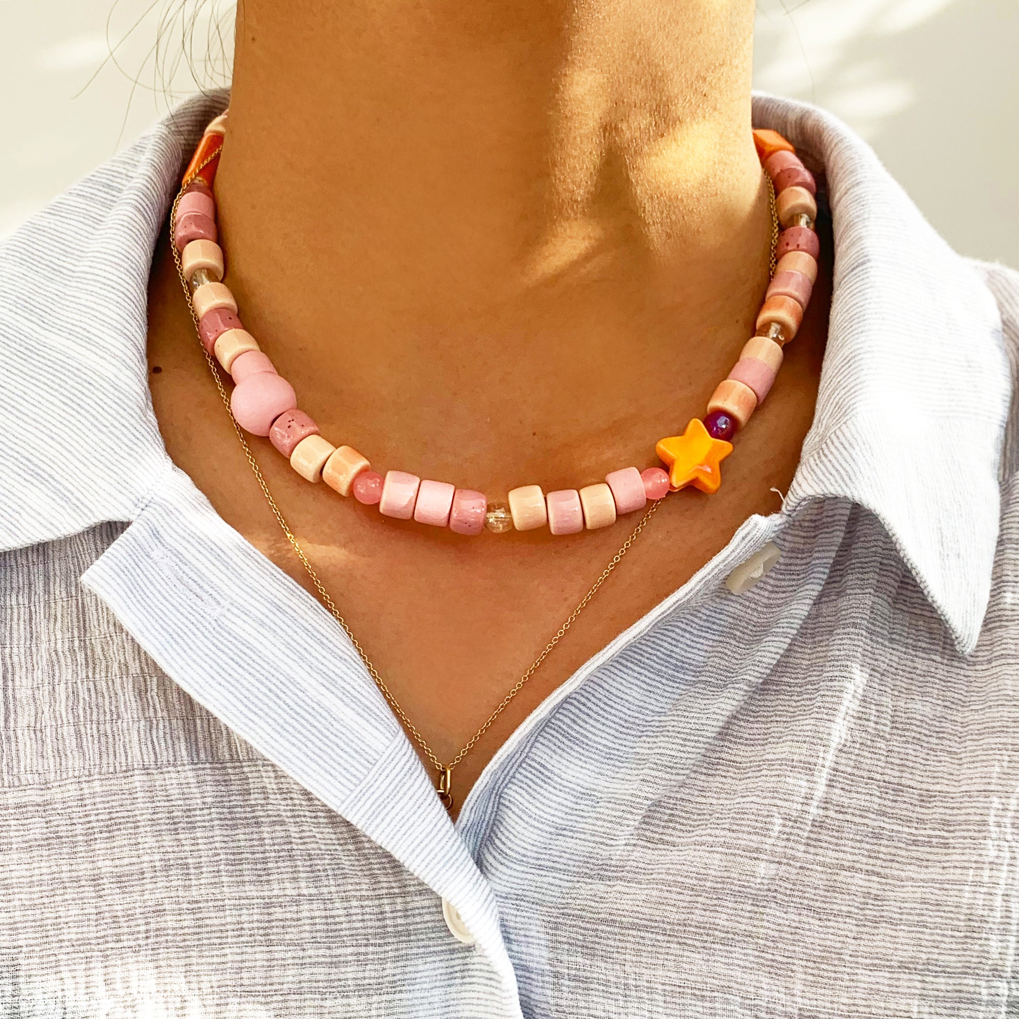 Grapefruit & Sunset Choker
