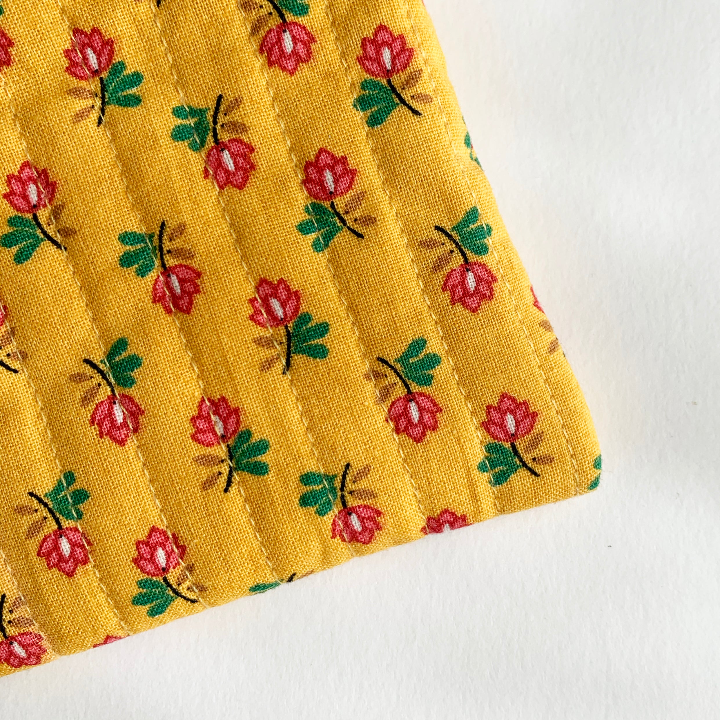 Quilted Coin Purse – Pink Dahlia