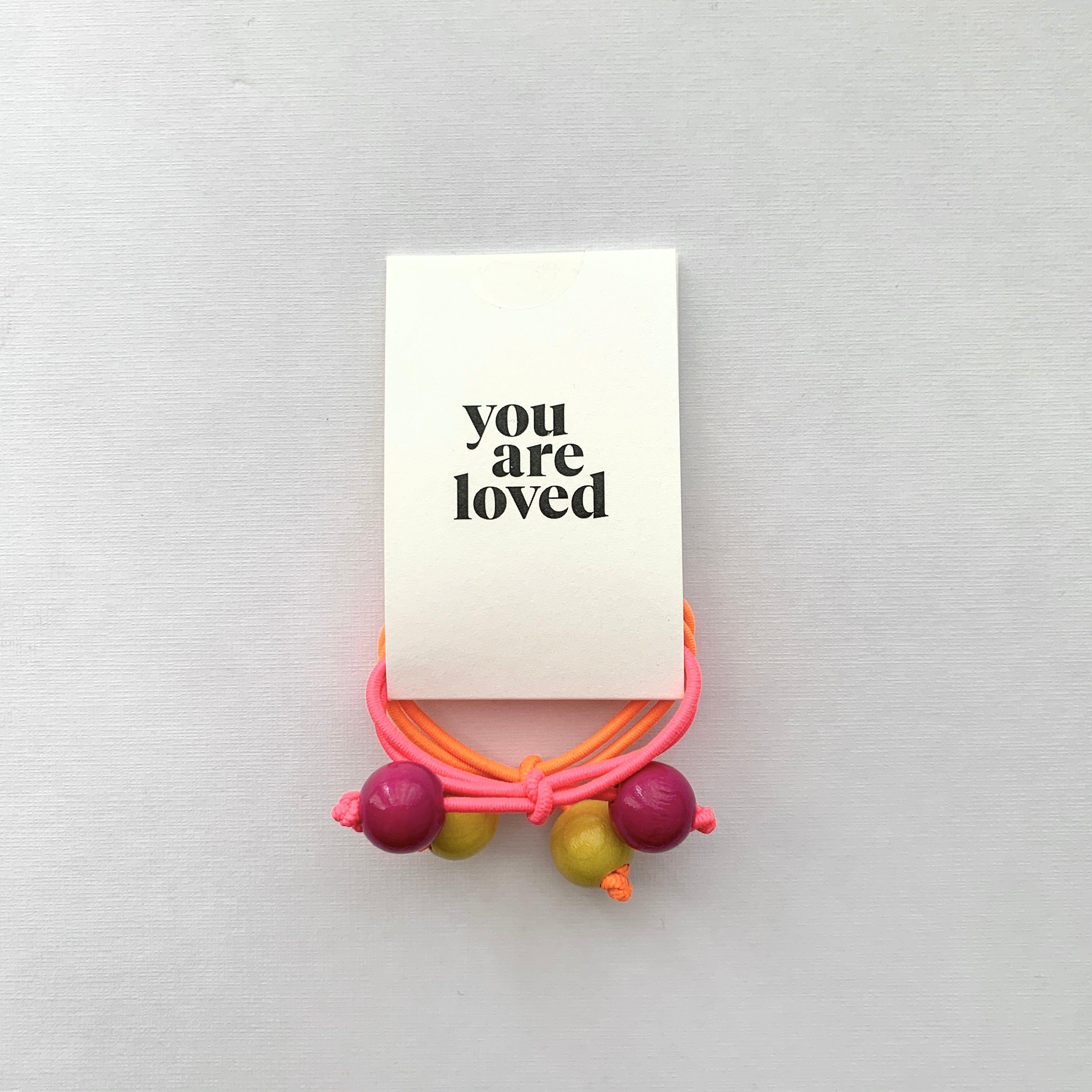 Bubble Hair Ties - Neon Pink & Orange