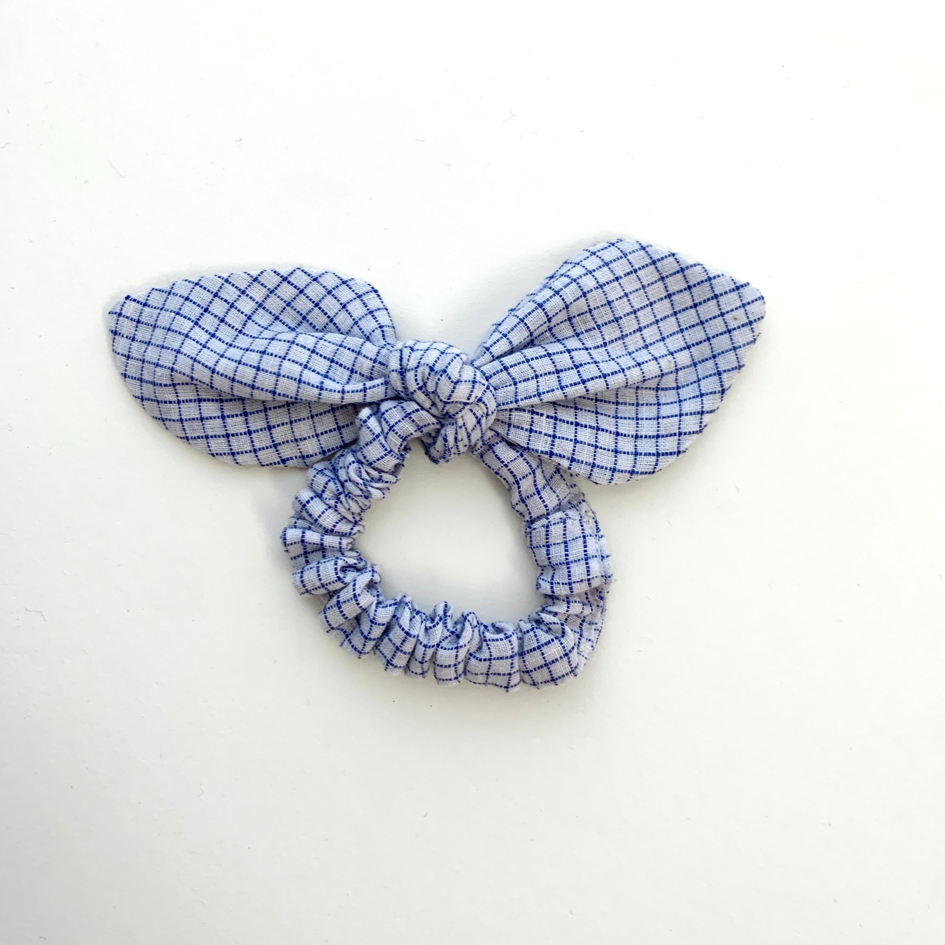 Bow Scrunchie Lilac Check
