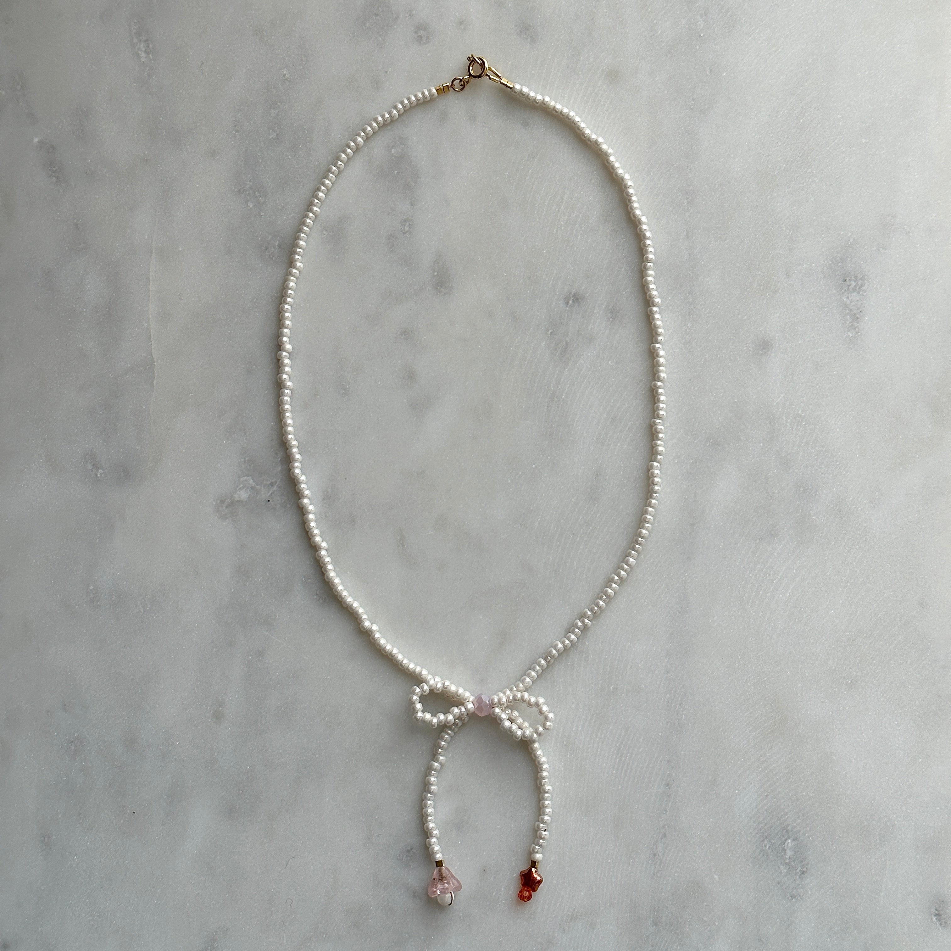 Bow Choker - Ivory