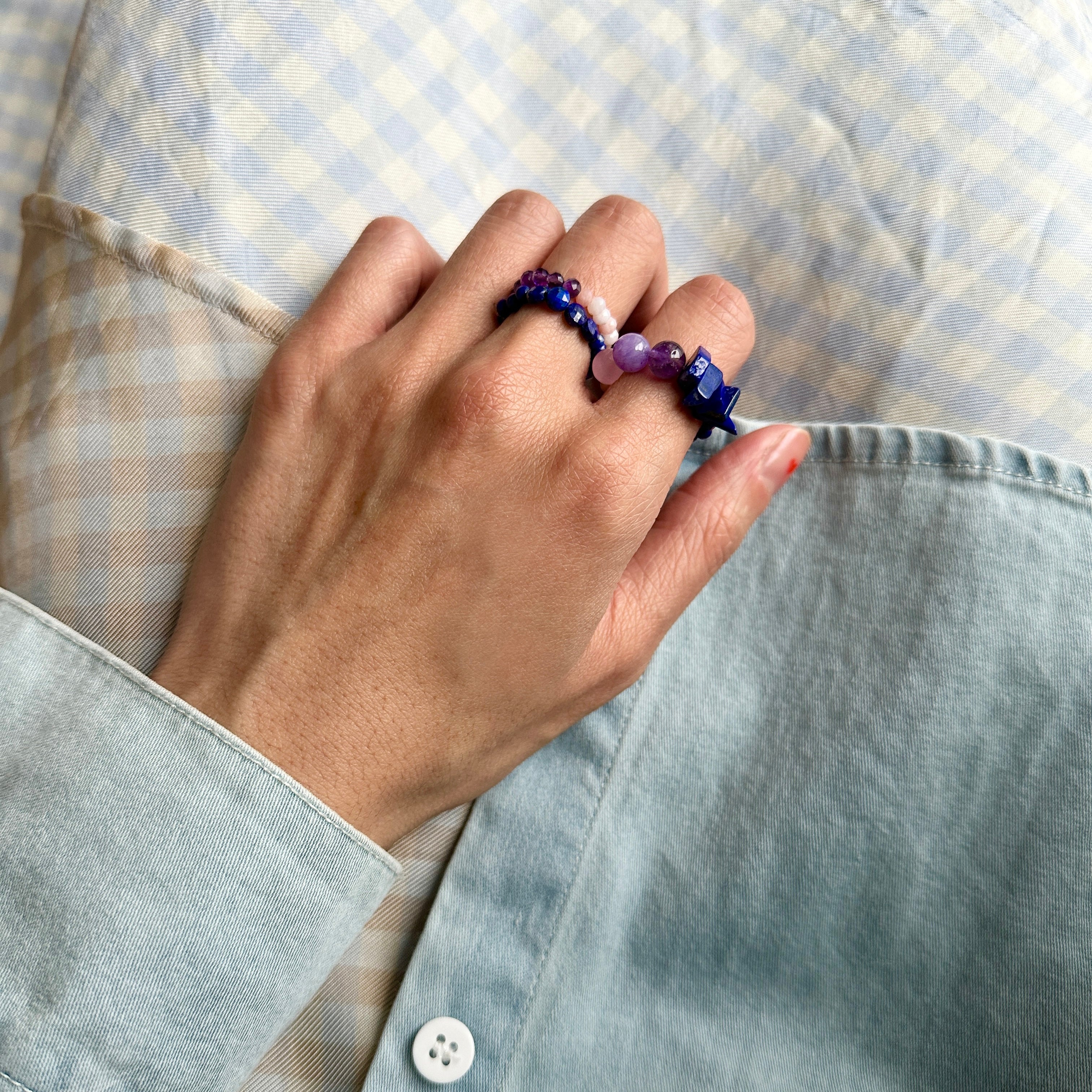 From Blue to Lilac - Round & Square
