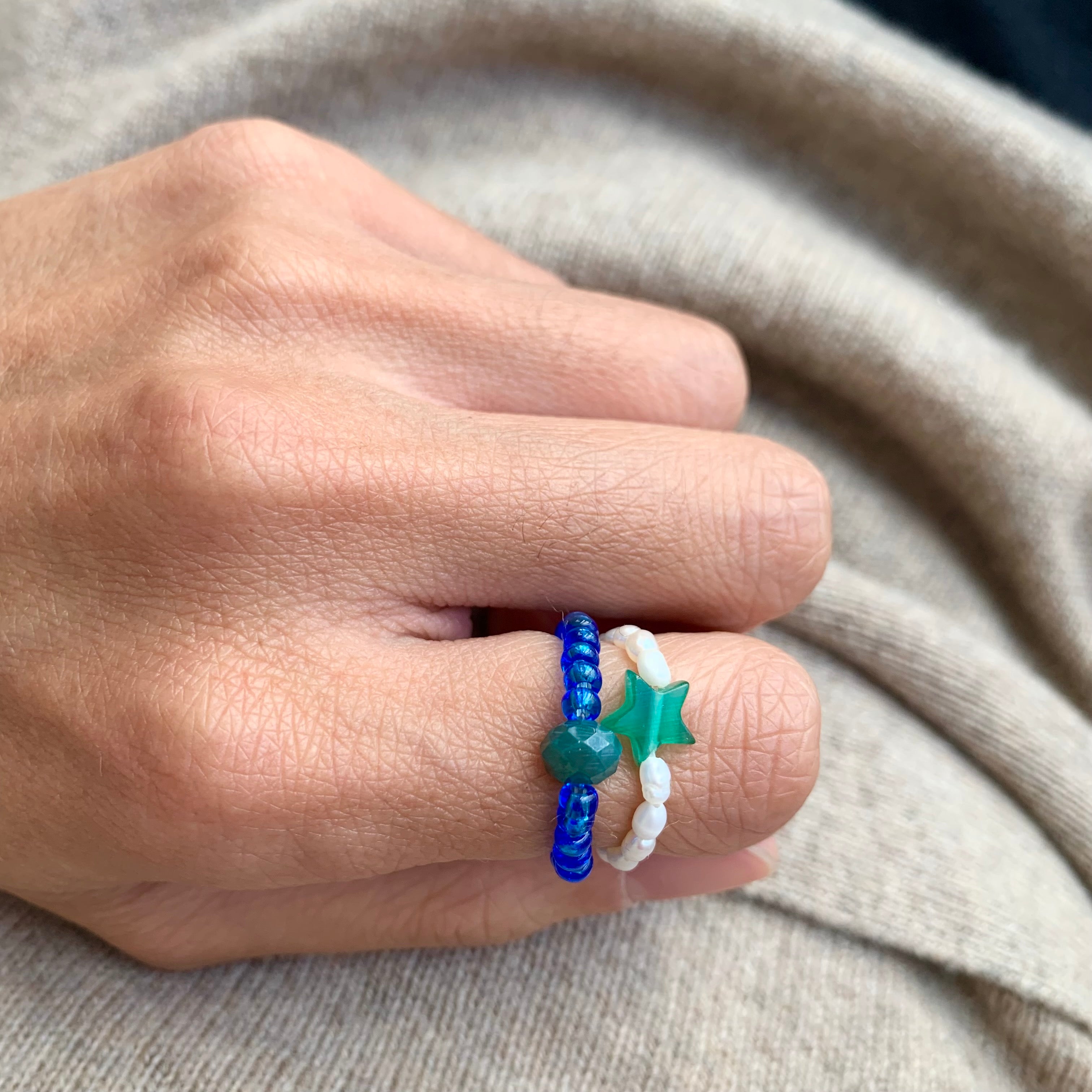 Sparky Ring - Azur