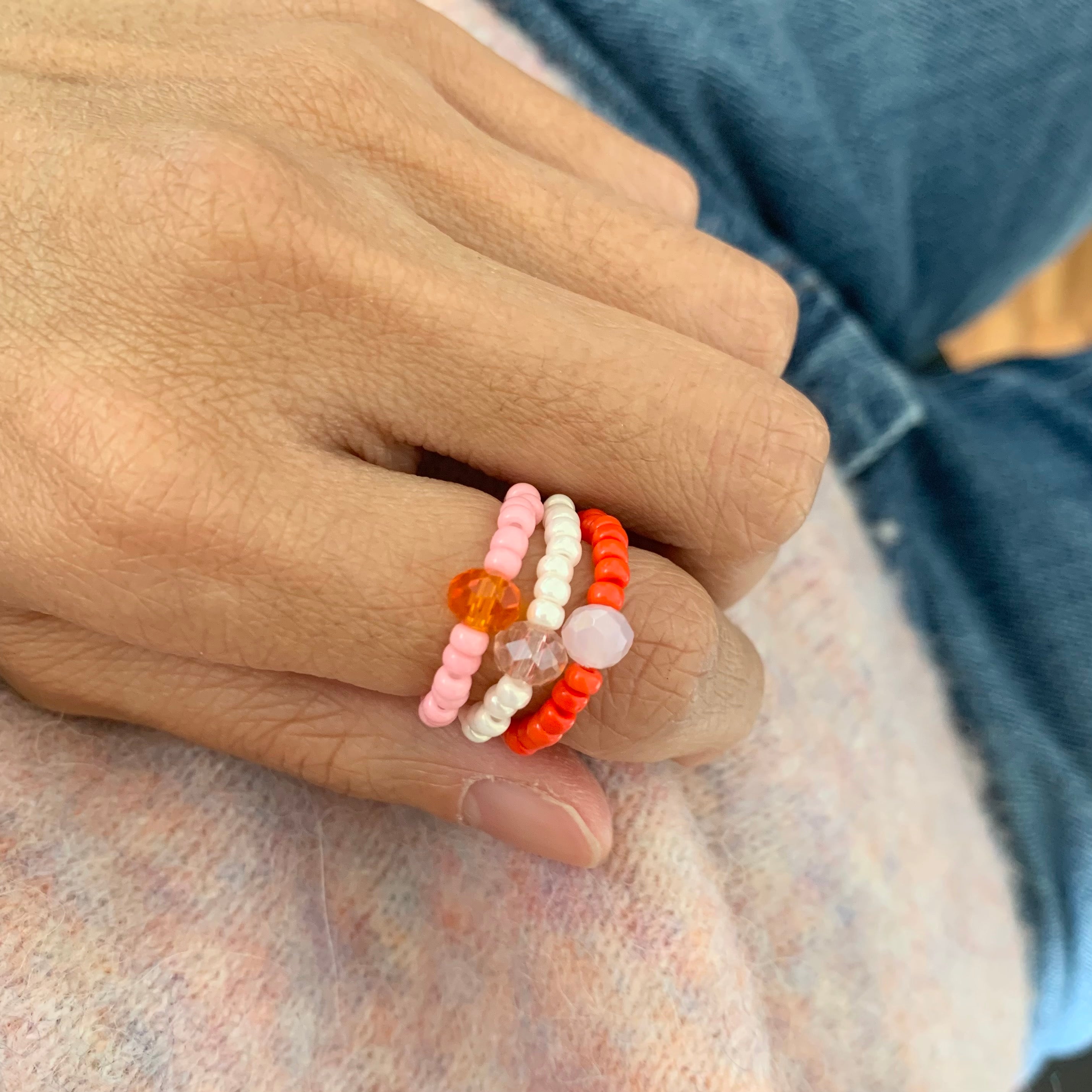 Sparkly Ring - Blush Pink
