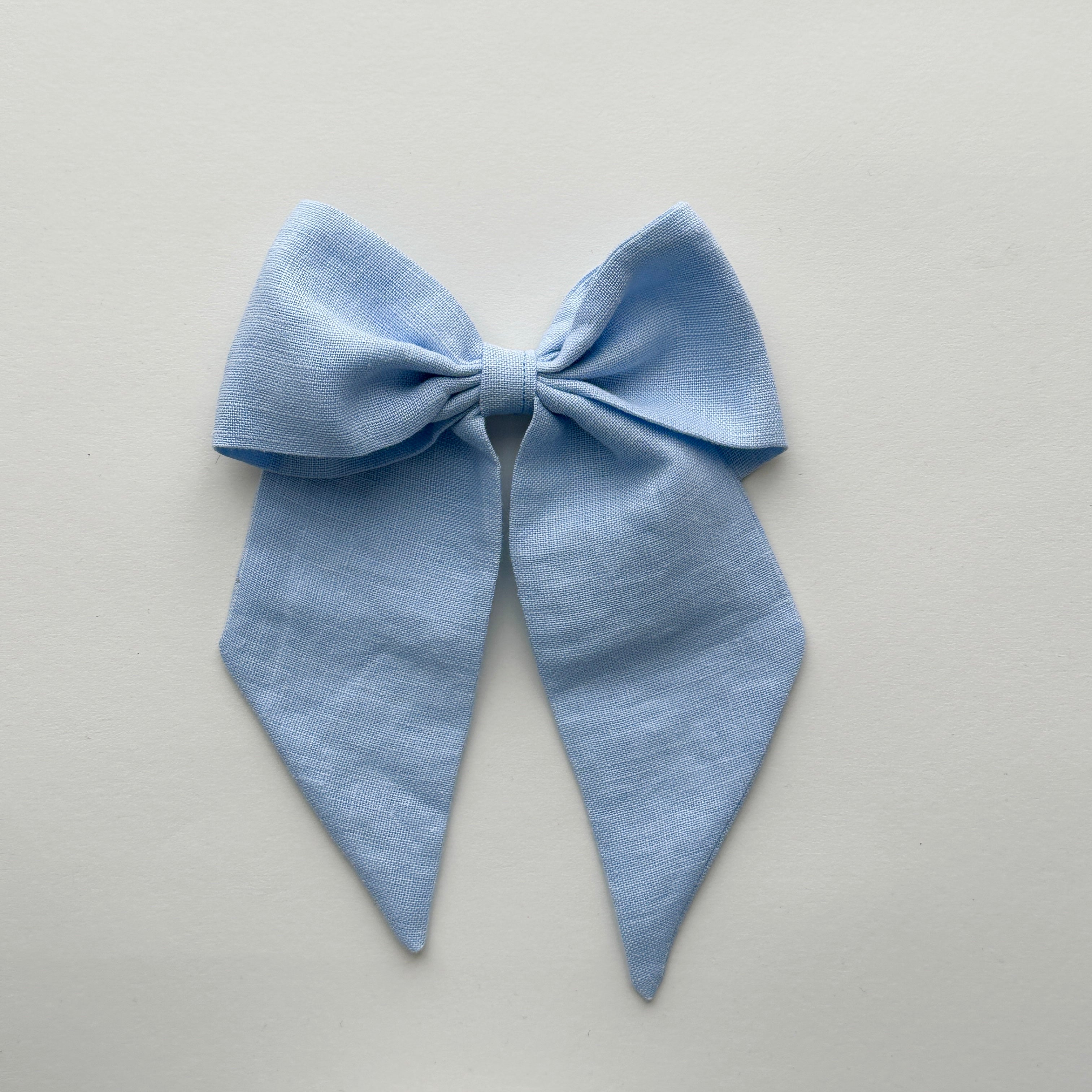 Oversized Hair Bow - Sky Blue