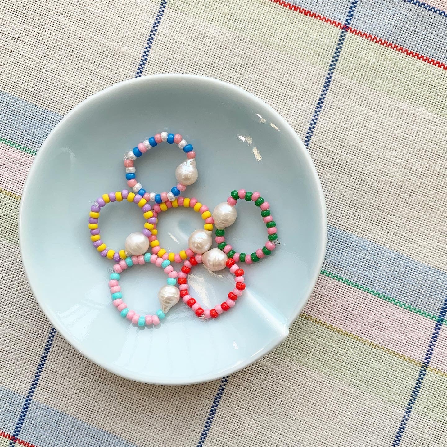 Cheerful Ring - Pink & Emerald