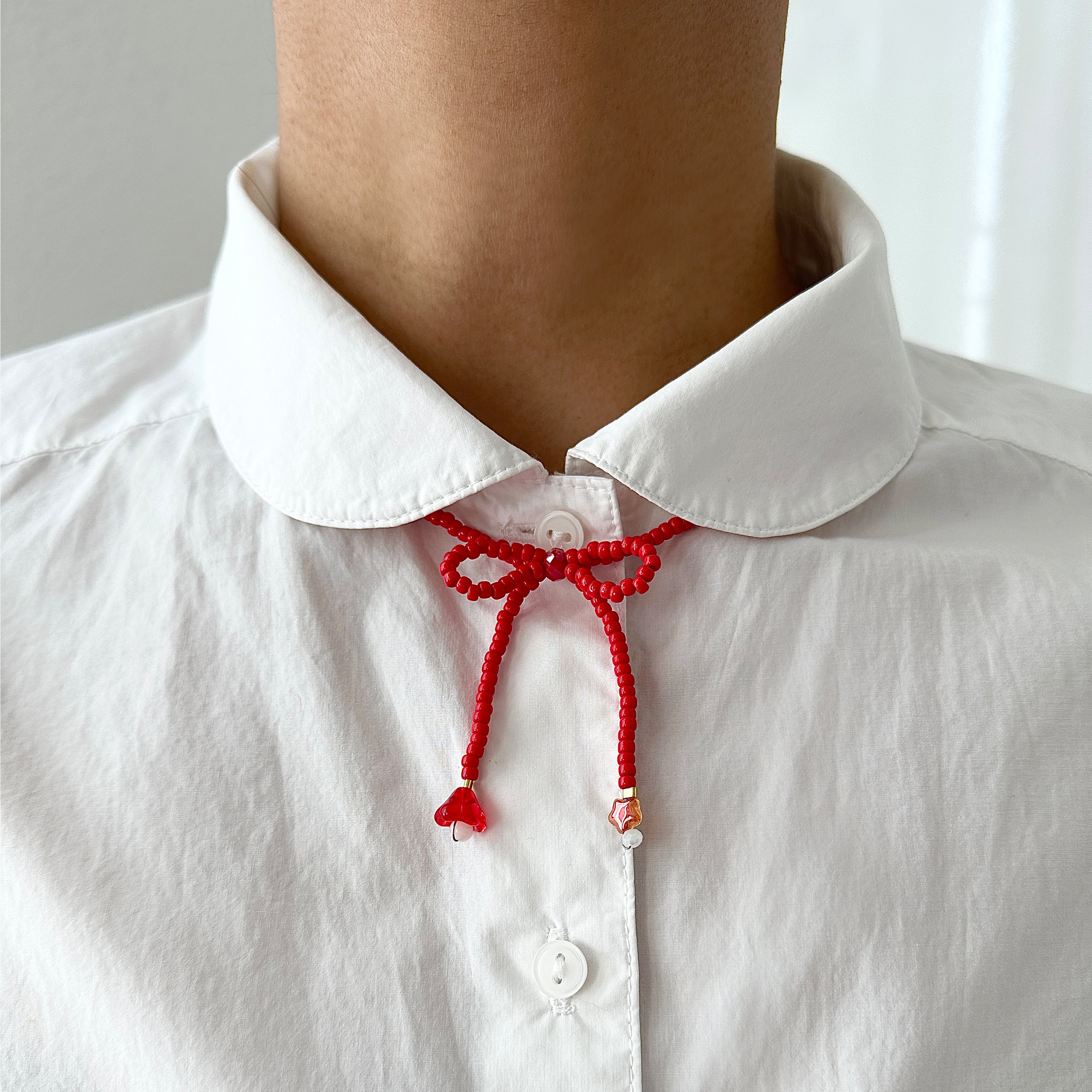 Bow Choker - Red