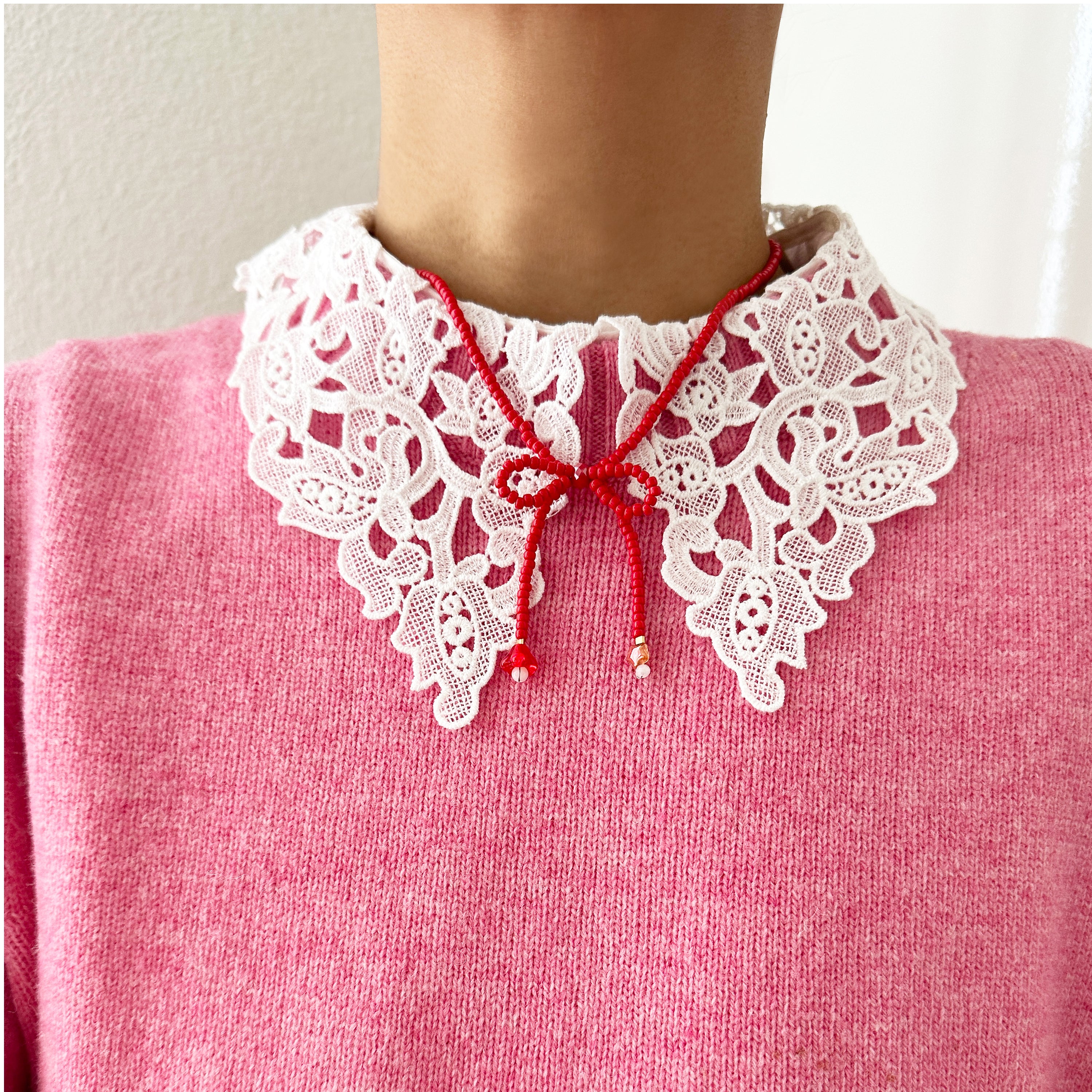 Bow Choker - Red