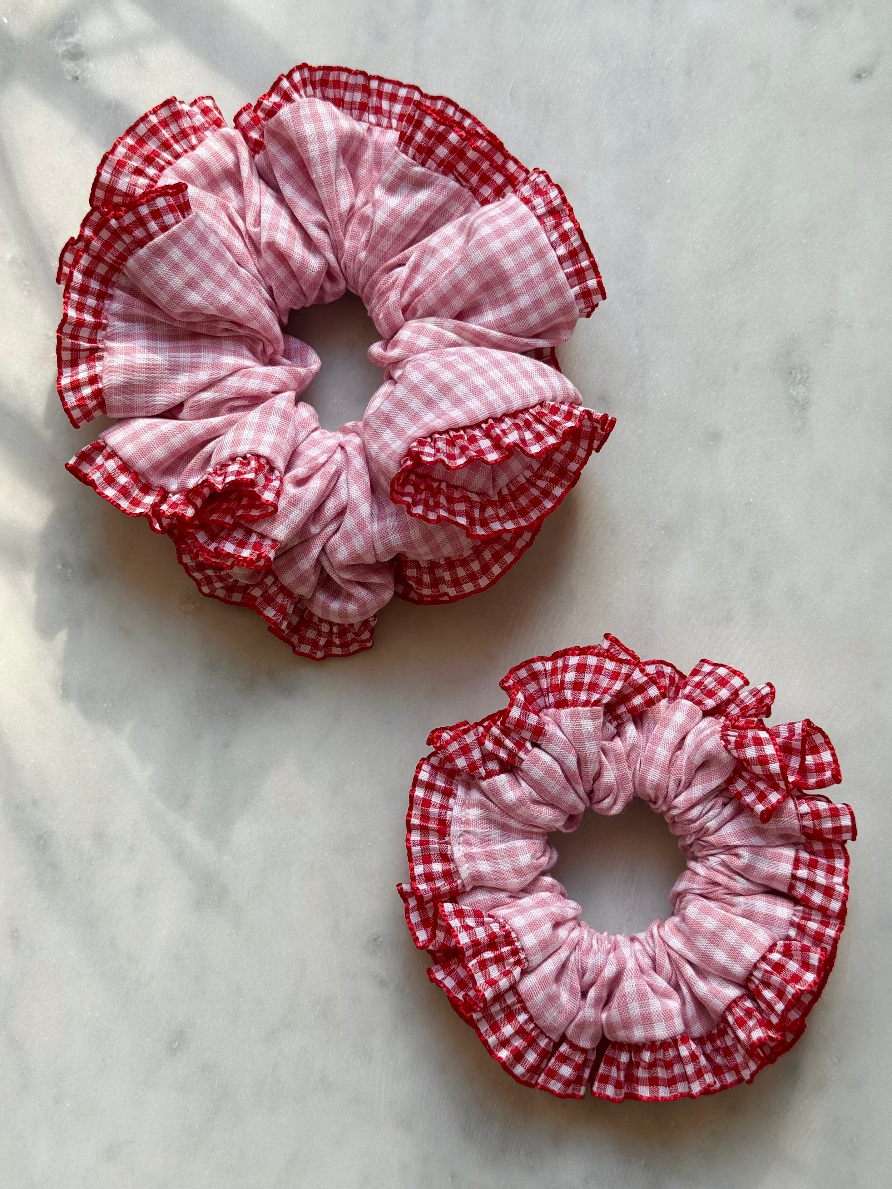 Oversized Scrunchie - Vichy Marmelade
