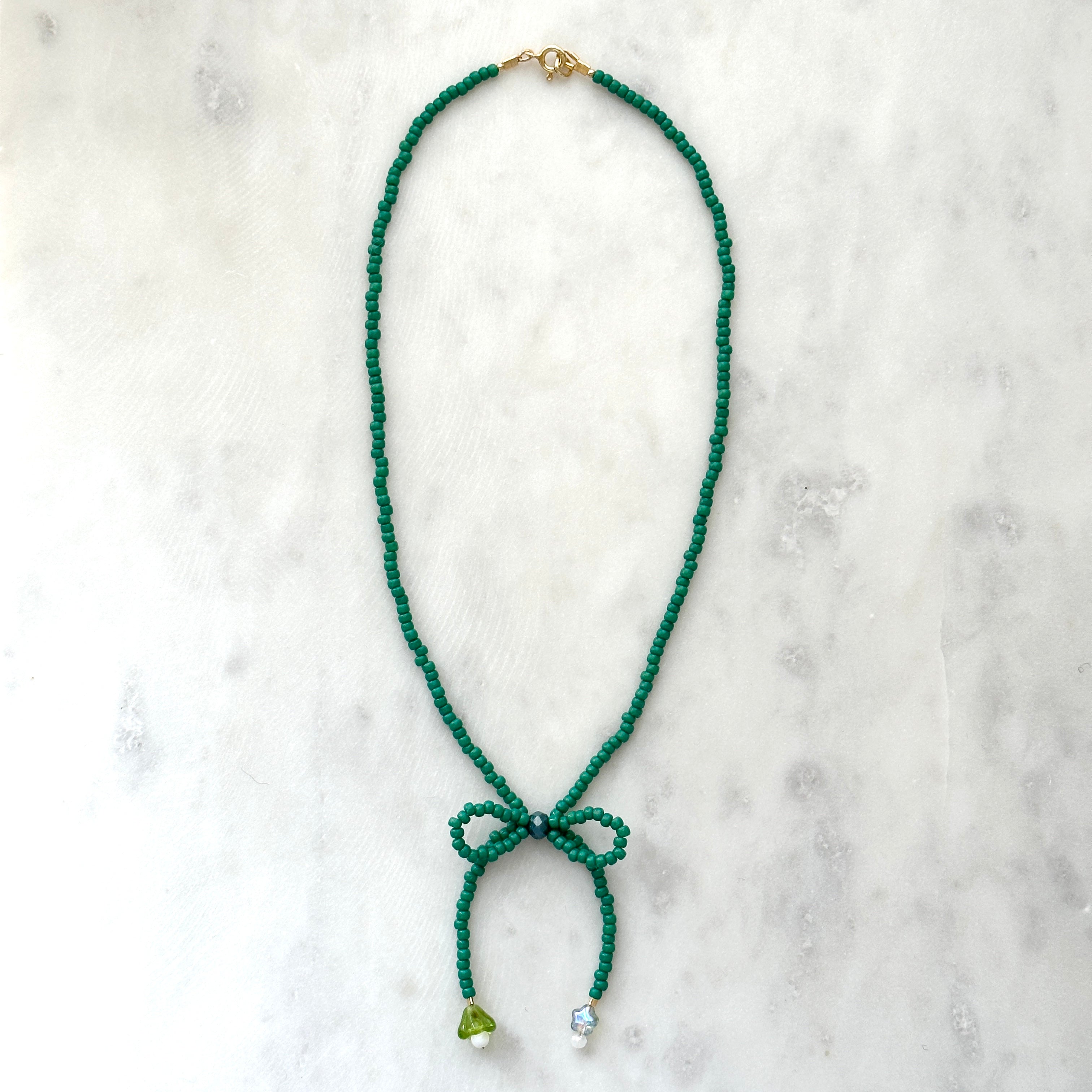 Bow Choker - Green