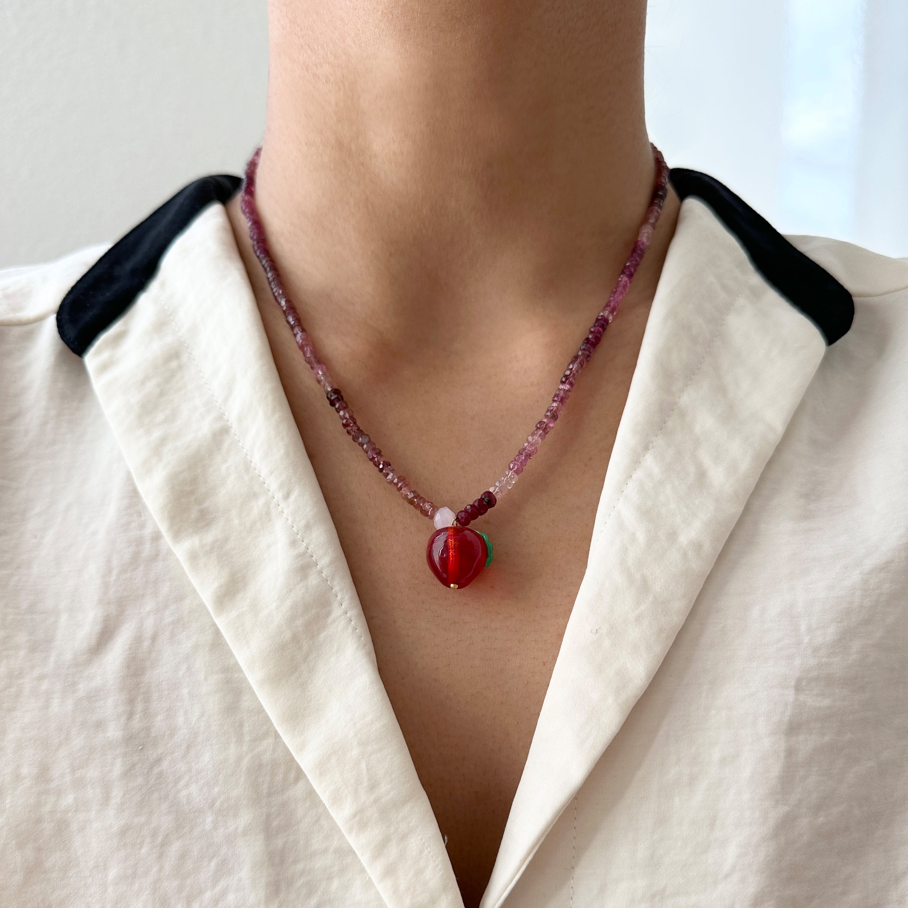 Back to School Red Apple Necklace – Jojo Boutique Bows