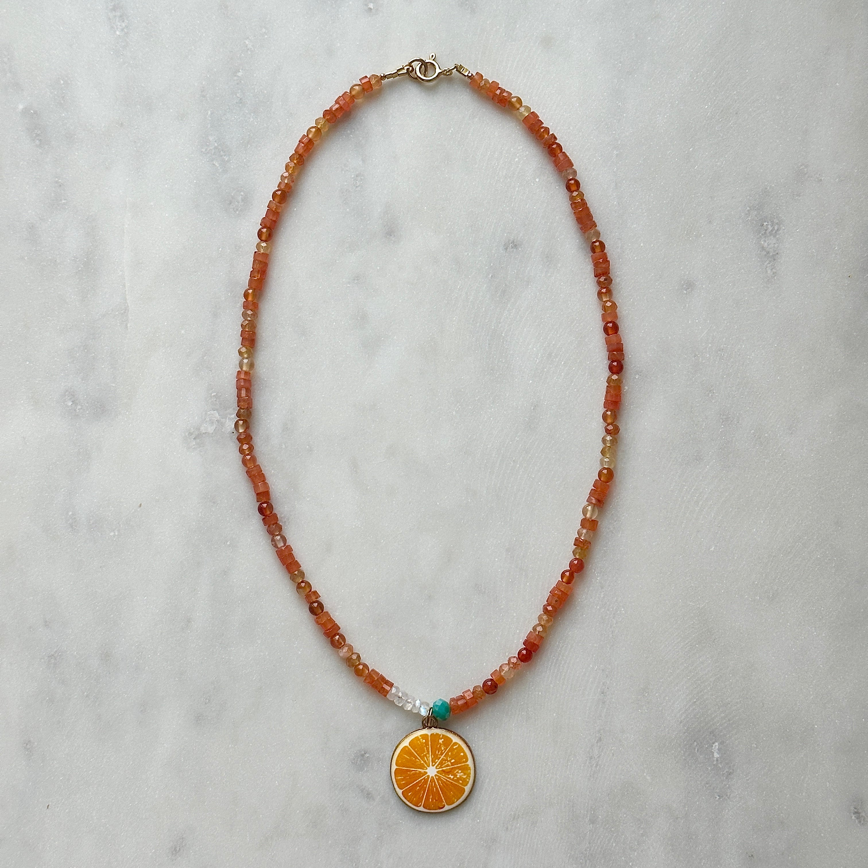 Orange Necklace