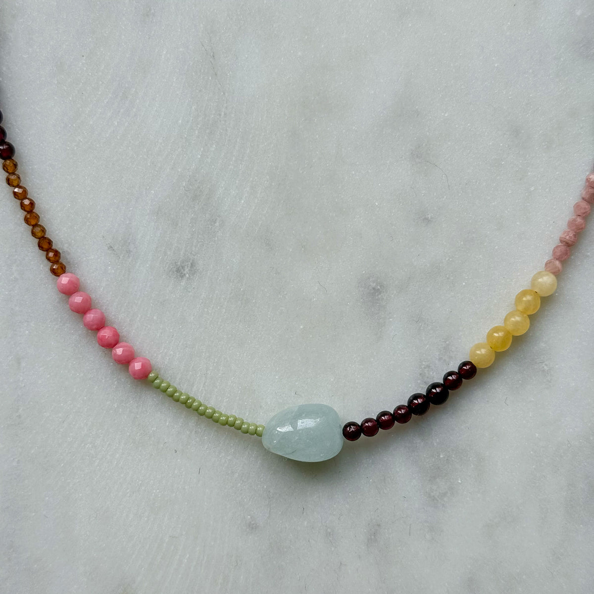 Little Compositions – Aquamarine Necklace