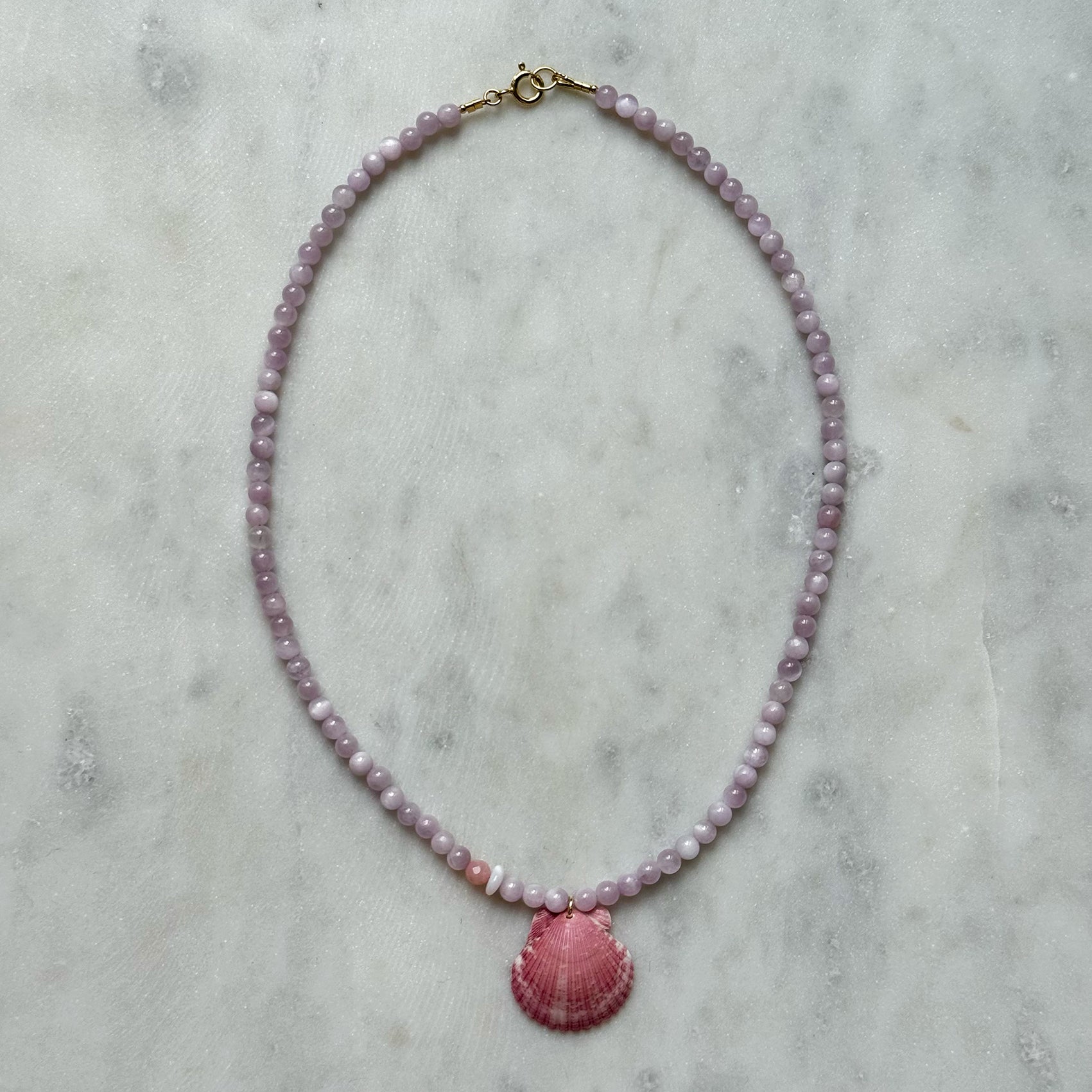 Lilac Scallop Necklace