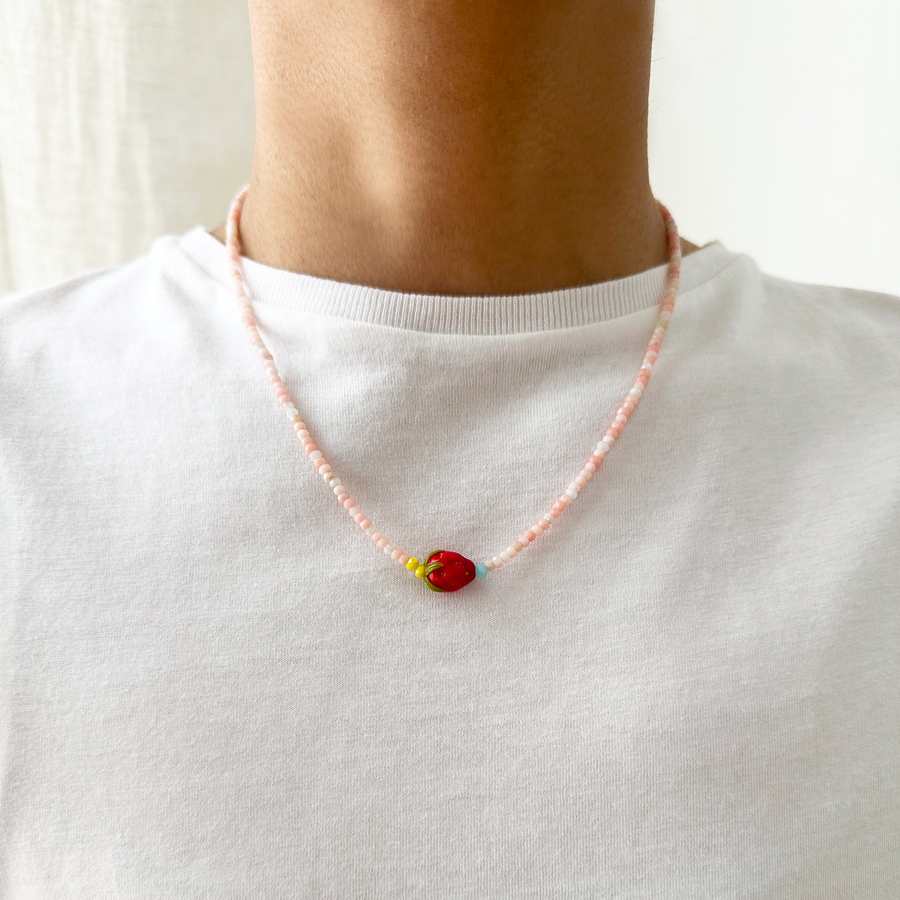 Petite Strawberry Necklace