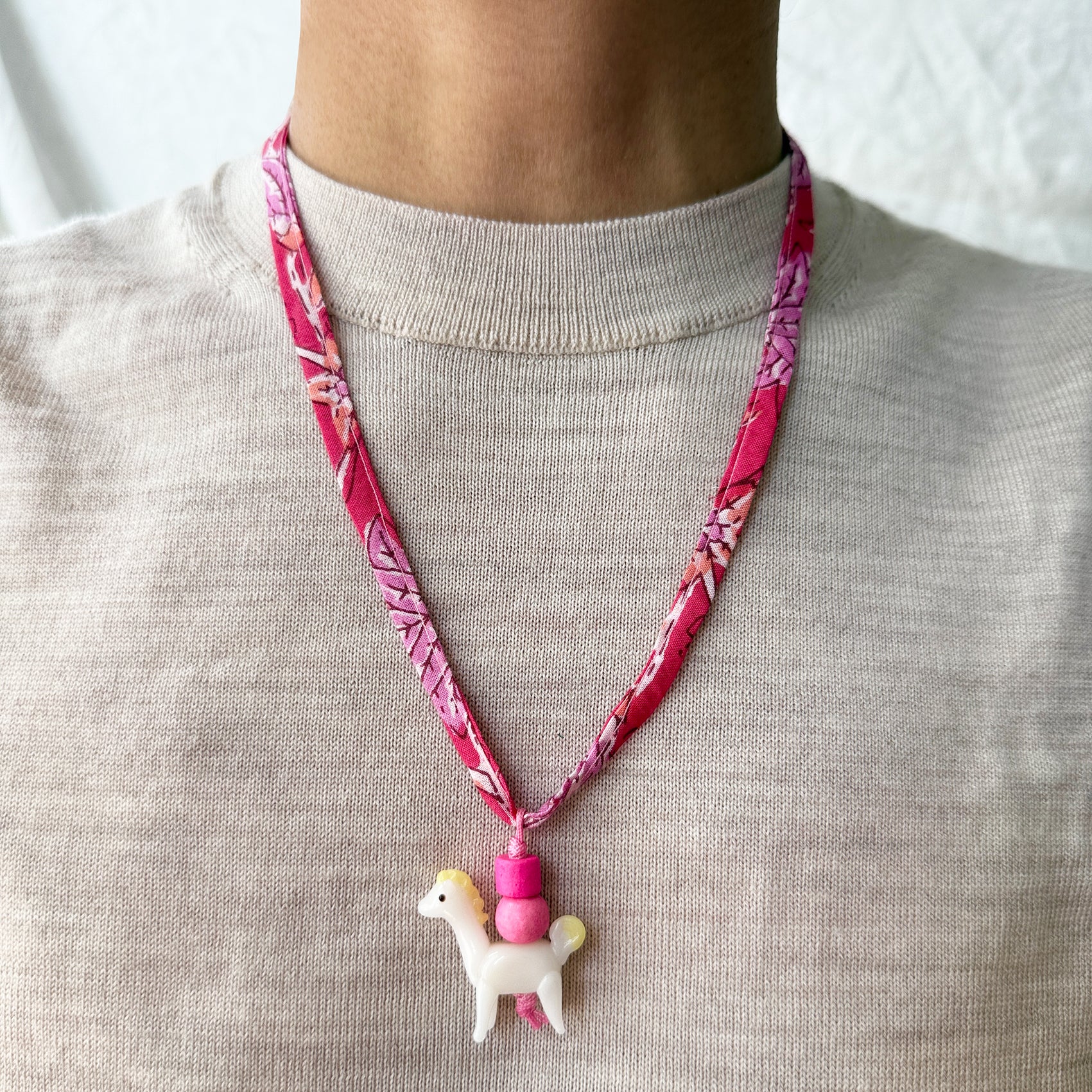 Pink Pony Ribbon (Pink or Rosewood)
