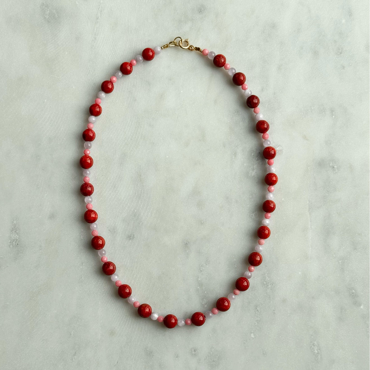 Poppy & Lilac Necklace