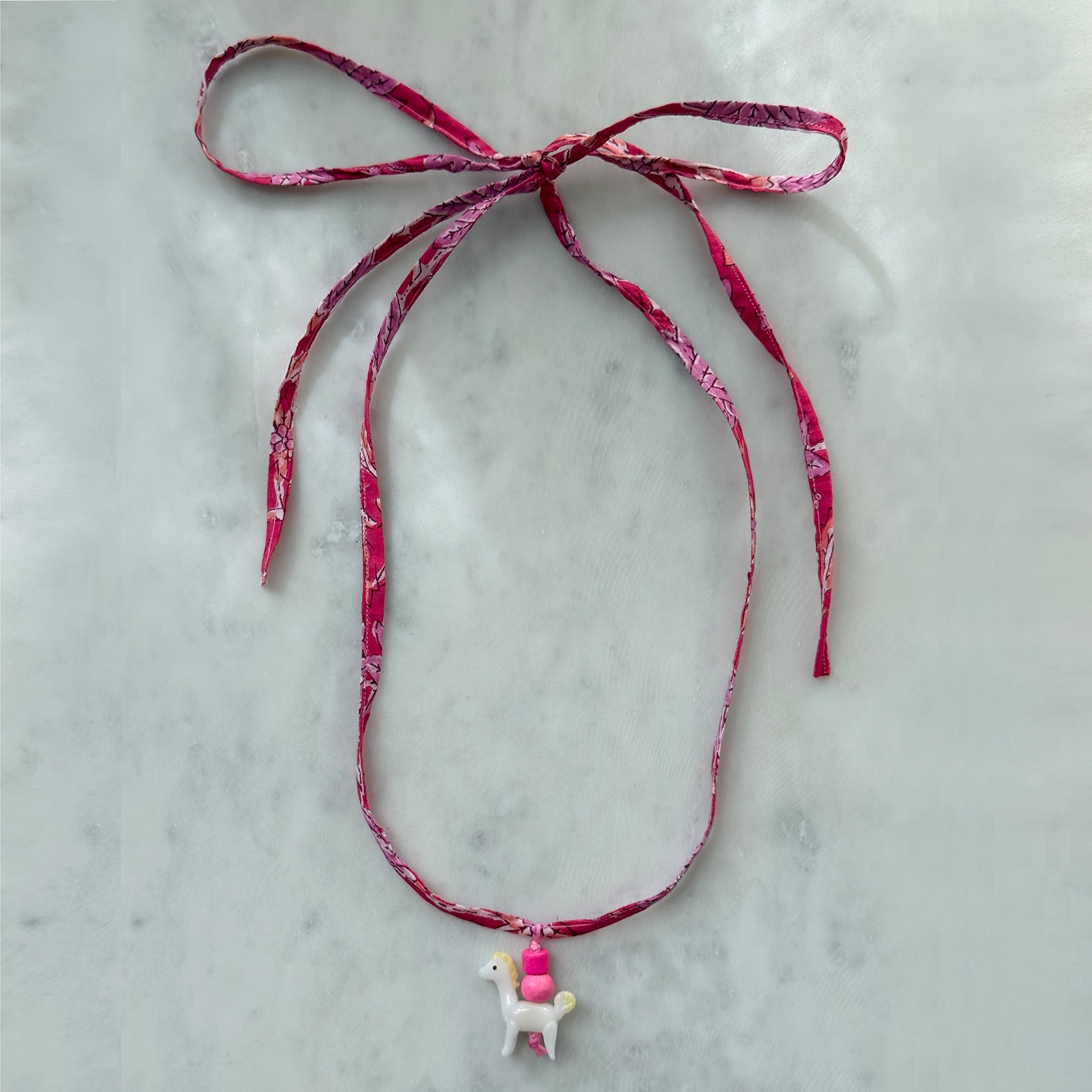 Pink Pony Ribbon (Pink or Rosewood)