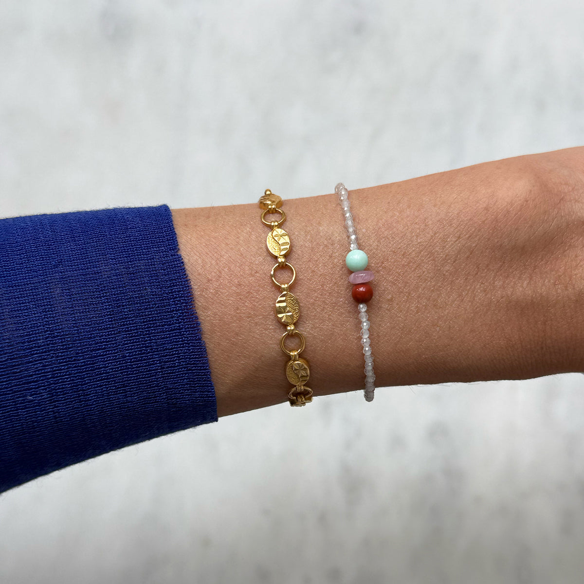 Tiny Treasures Bracelet – Chrysopras/Amethyst/Jasper