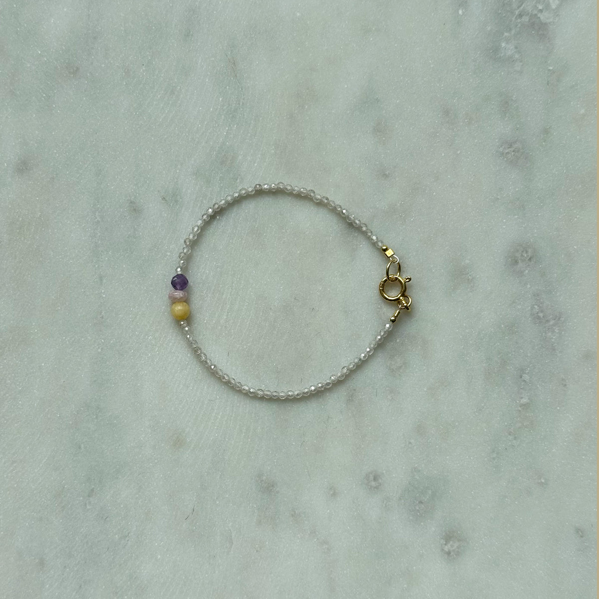 Tiny Treasures Bracelet – Amethyst/Andenopal/Calcit