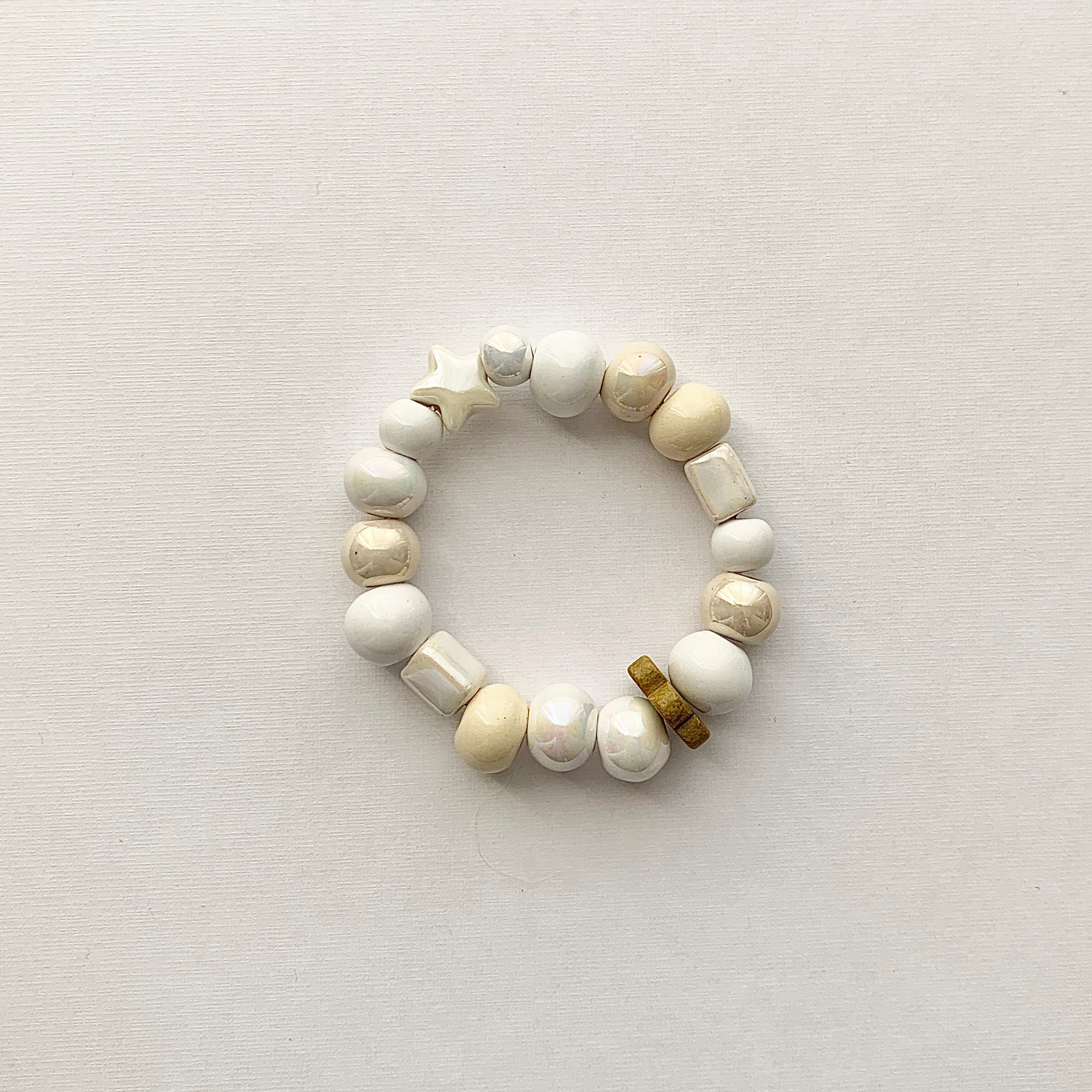 All White – Scoops of Ice Cream Bracelet