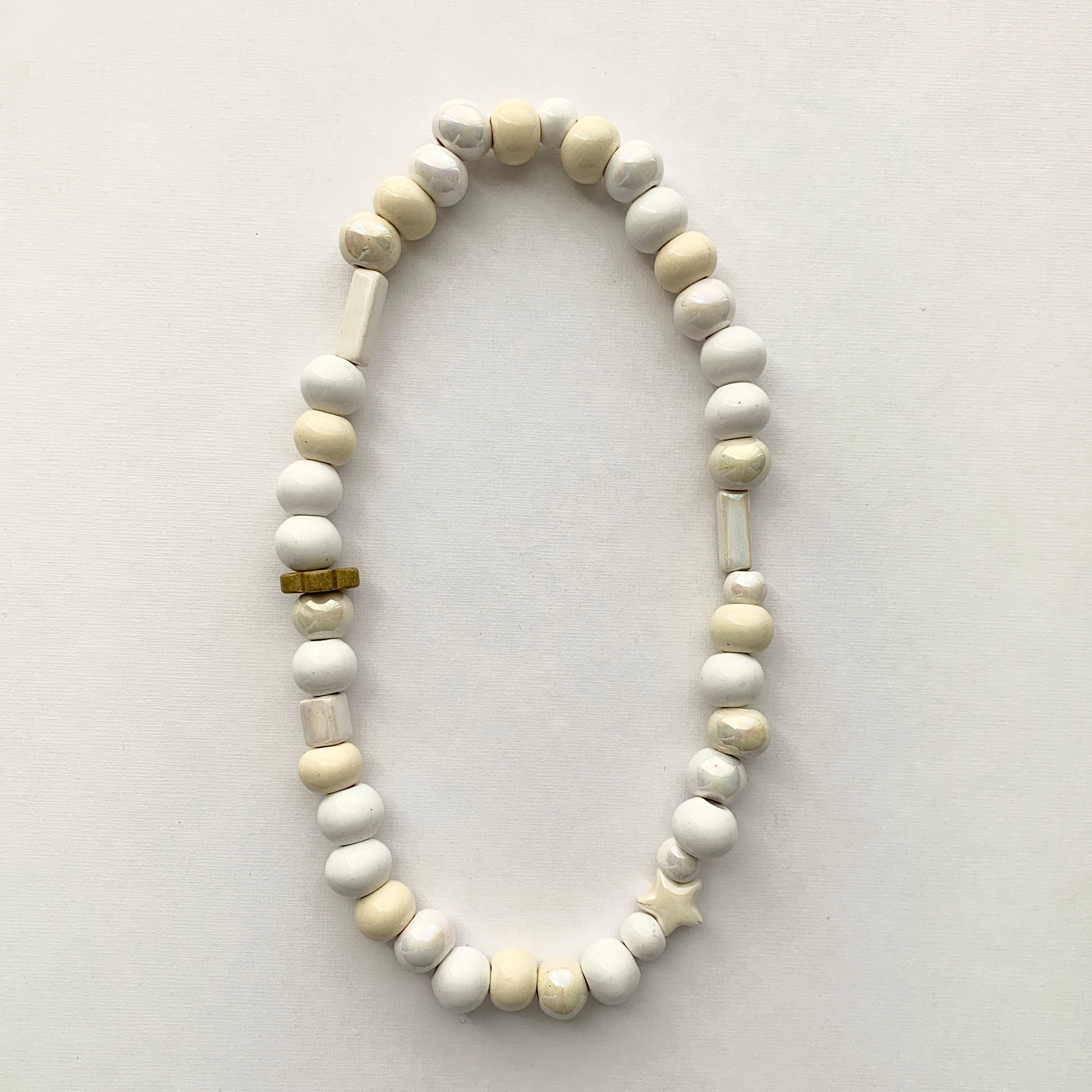 All White - Scoop of Ice Cream Necklace