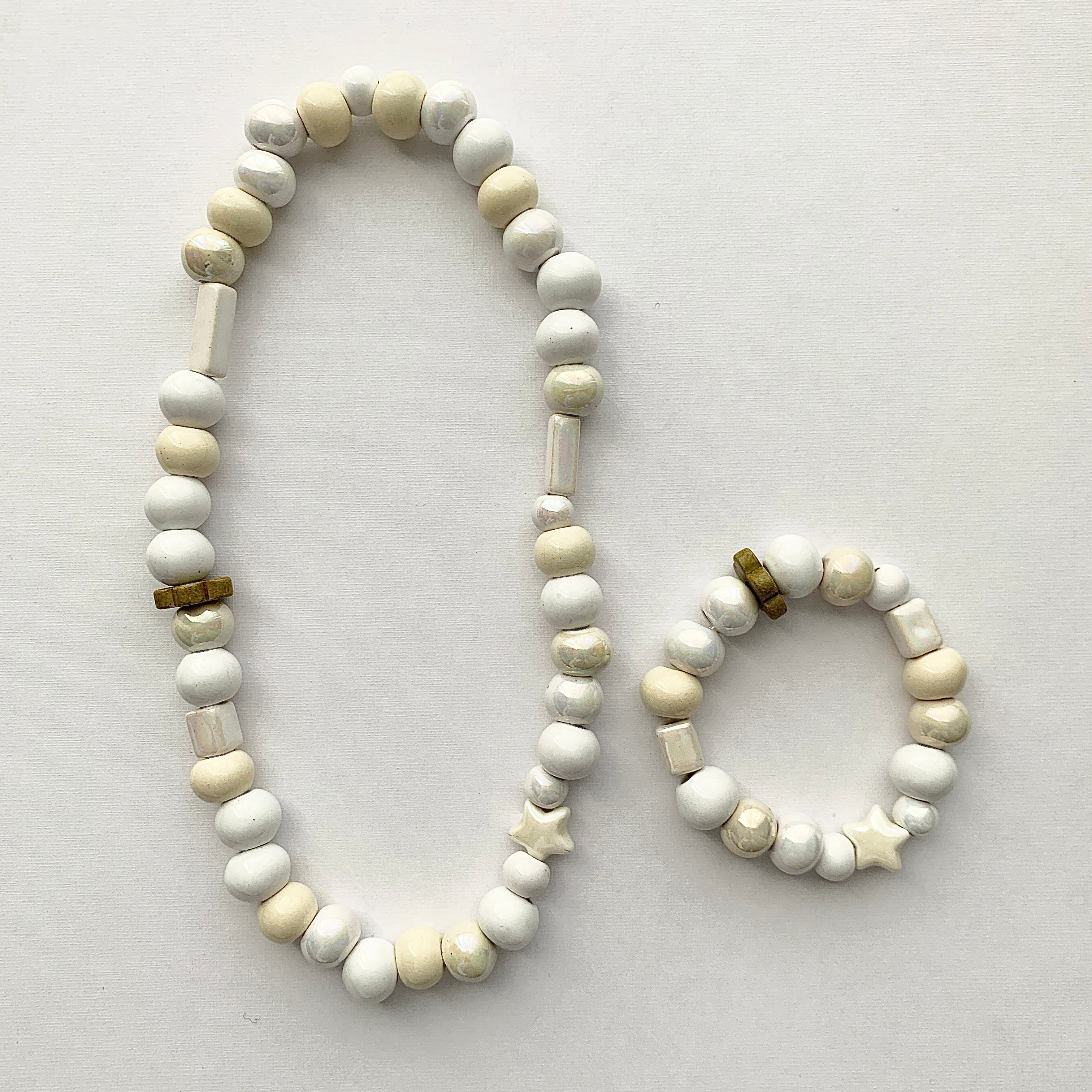 All White - Scoop of Ice Cream Necklace