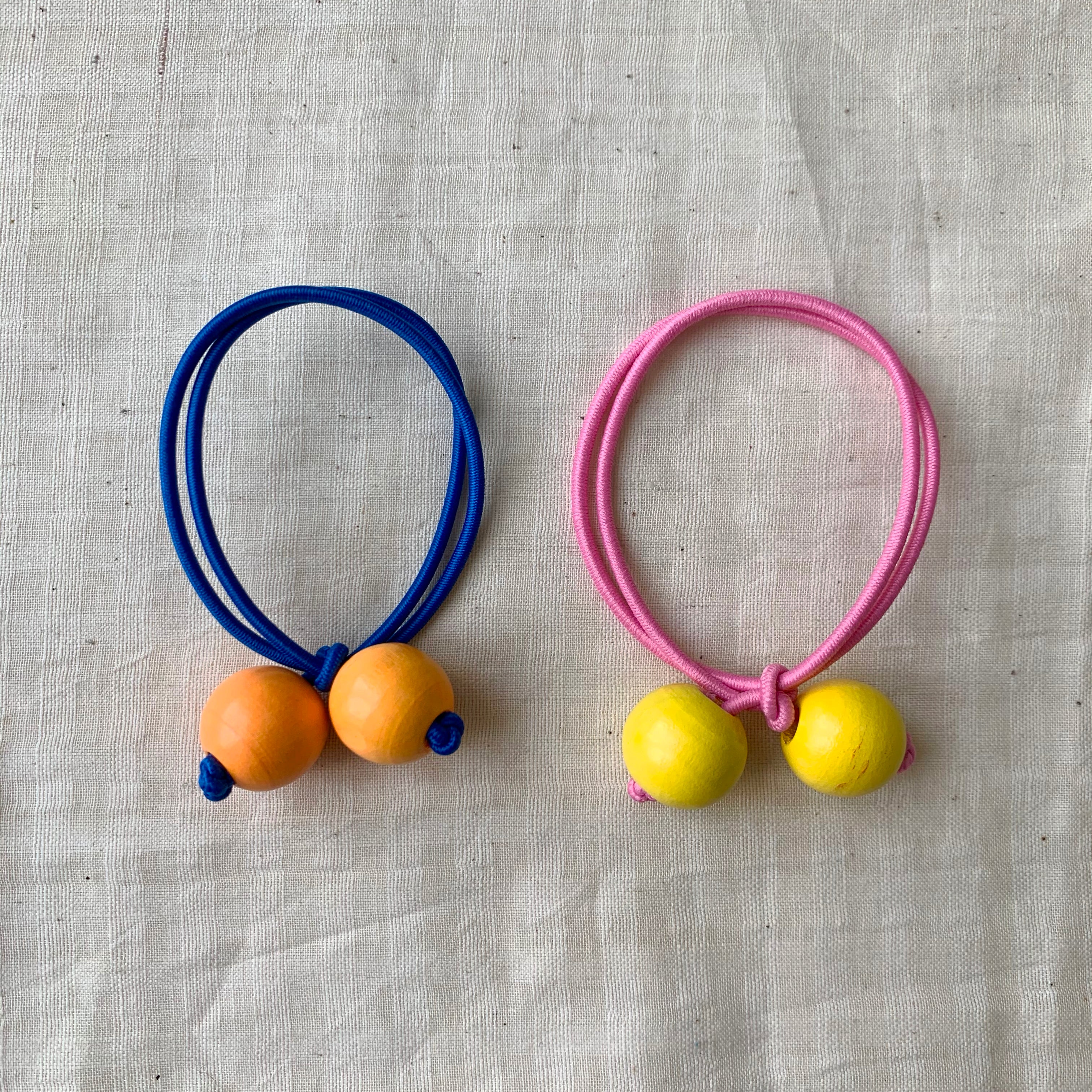 Bubble Hair Ties Adult - Rosy and Cobalt