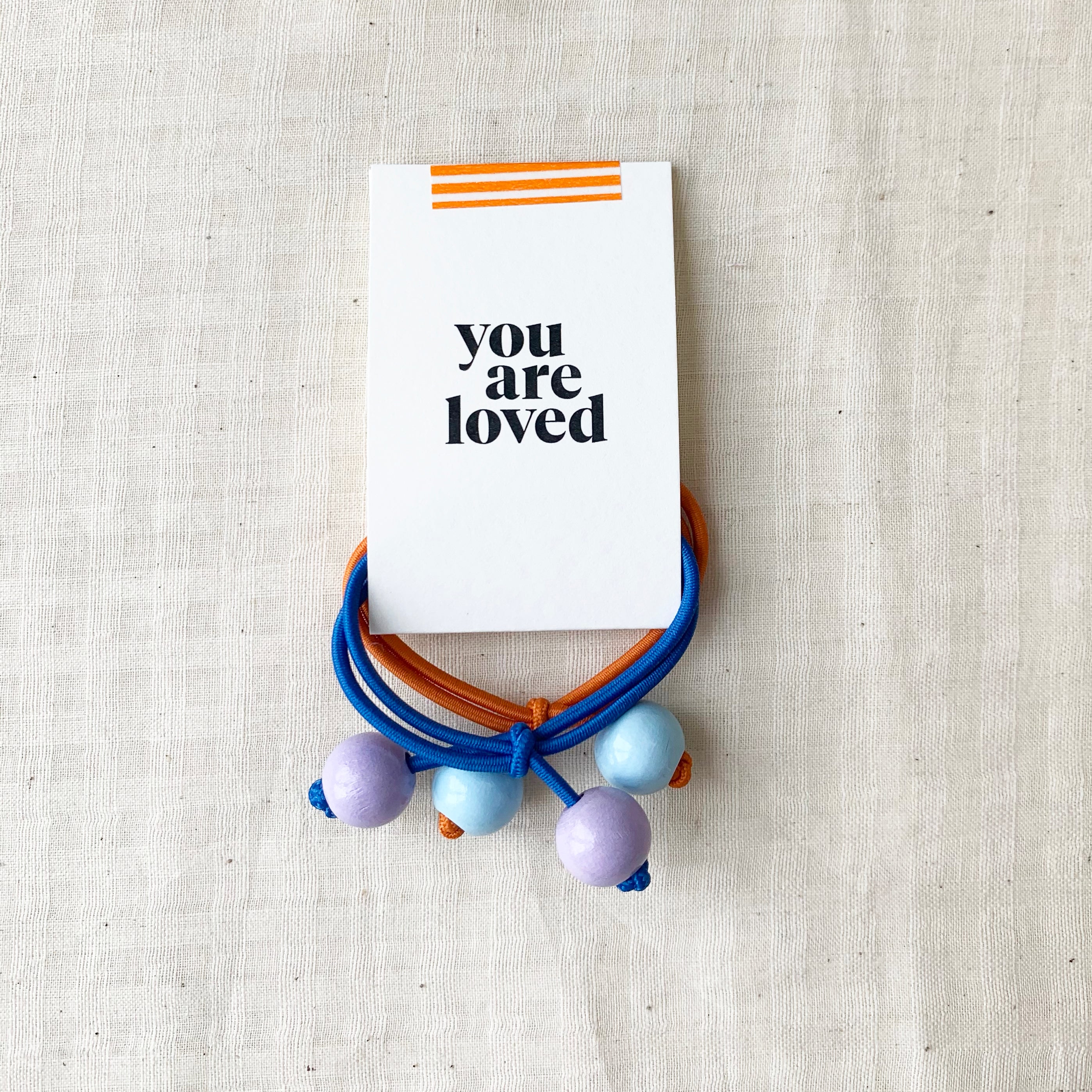 Bubble Hair Ties Kids - Carrot and Cobalt