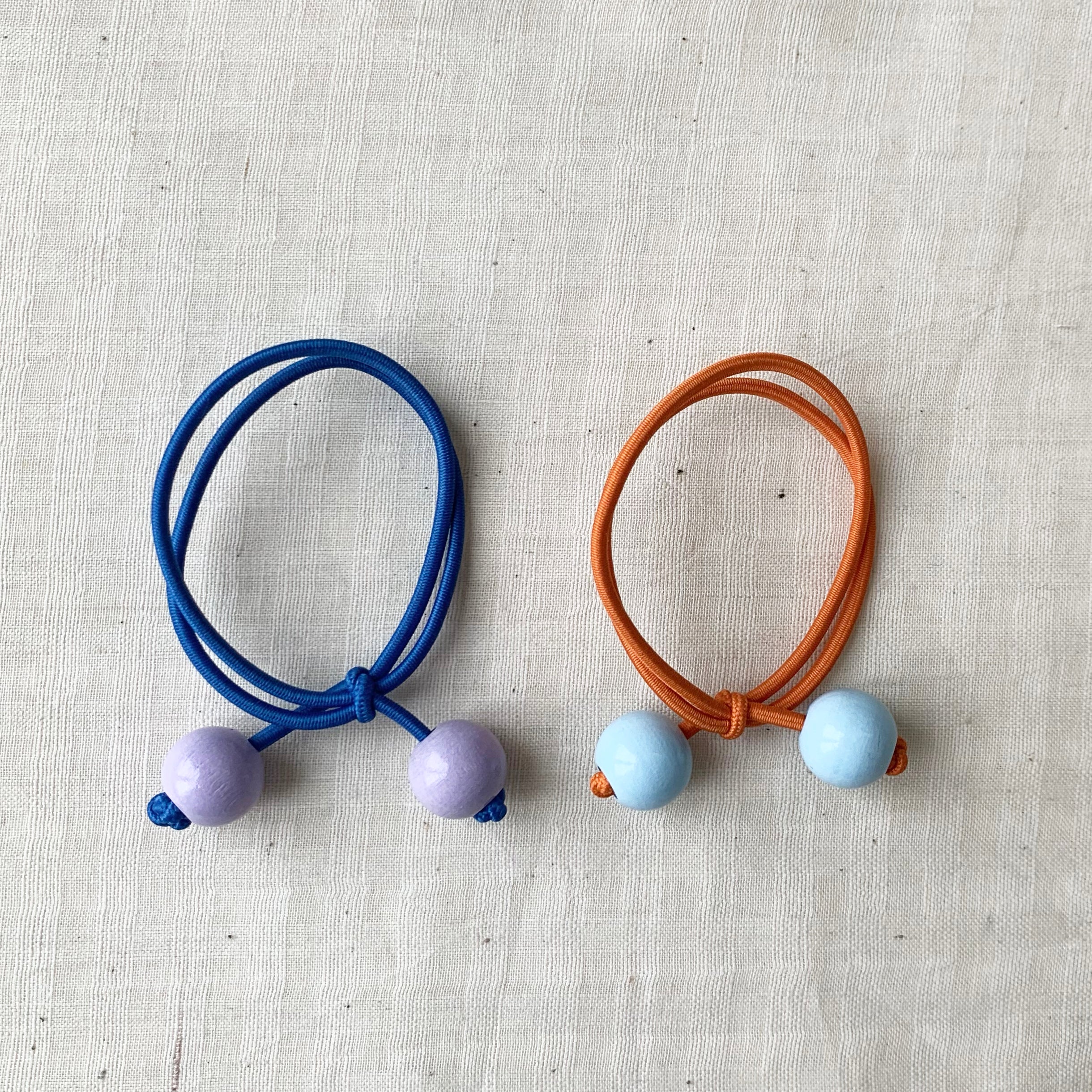 Bubble Hair Ties Kids - Carrot and Cobalt