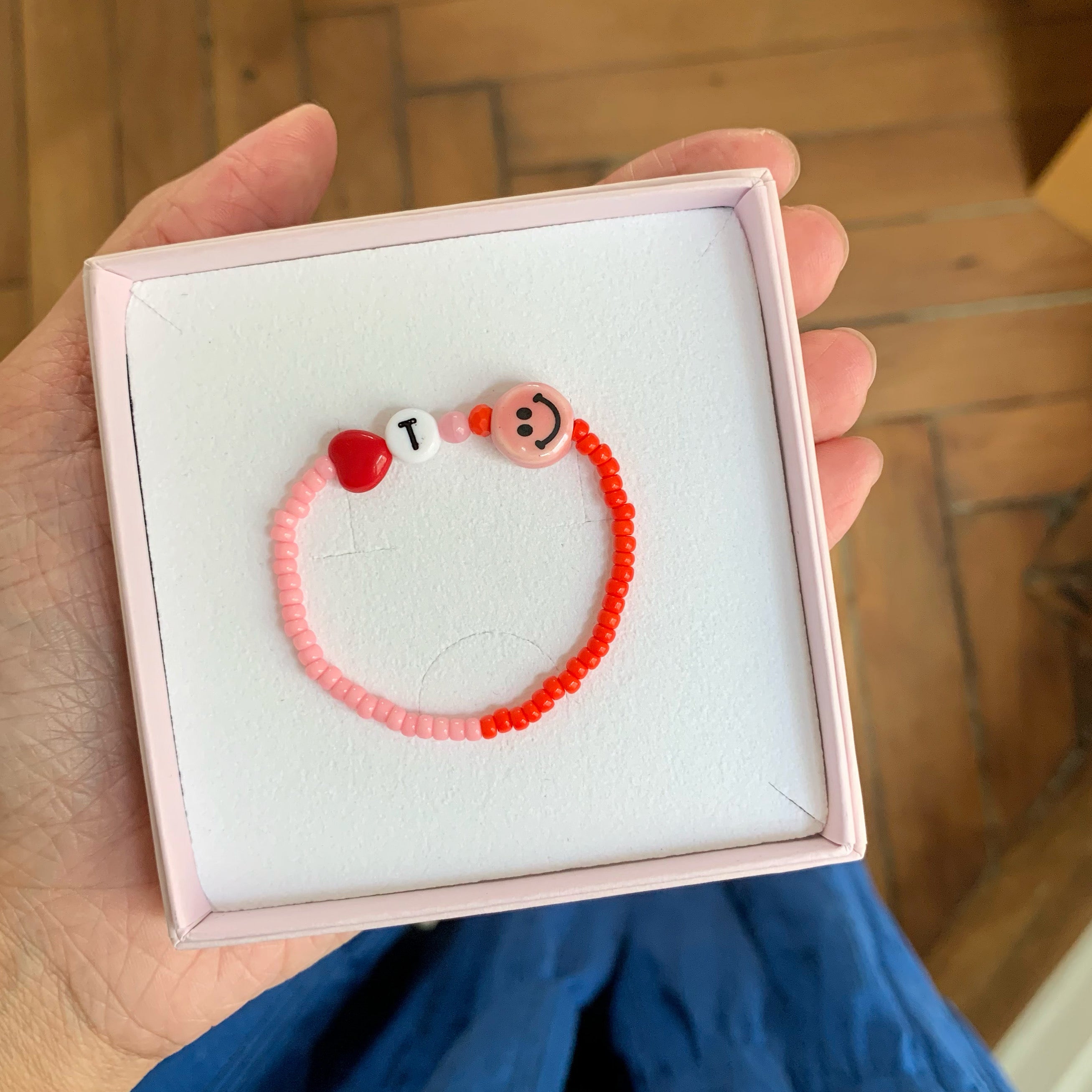 Love & Smile Bracelet  - With personalized letter