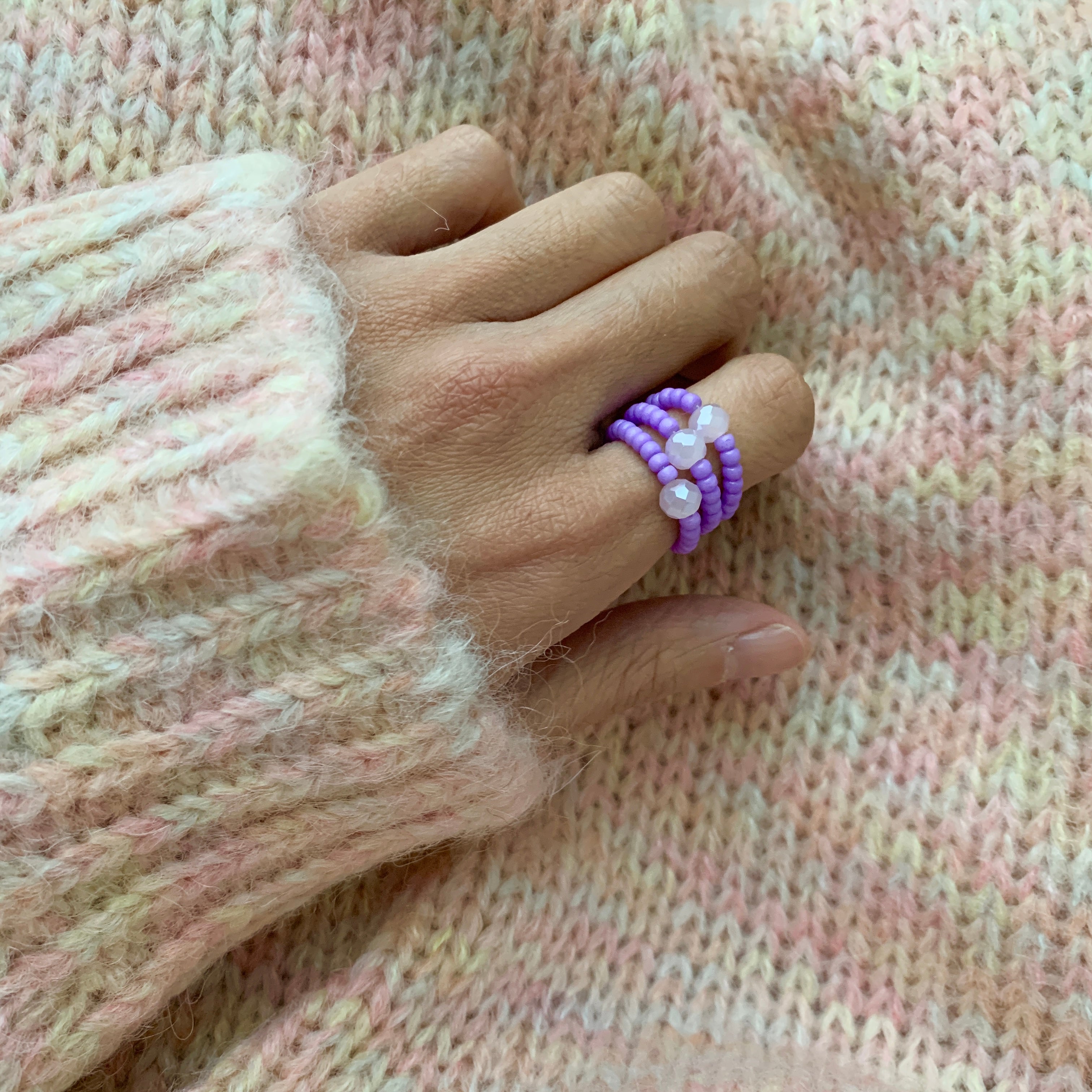 Sparkly Ring - Lilac