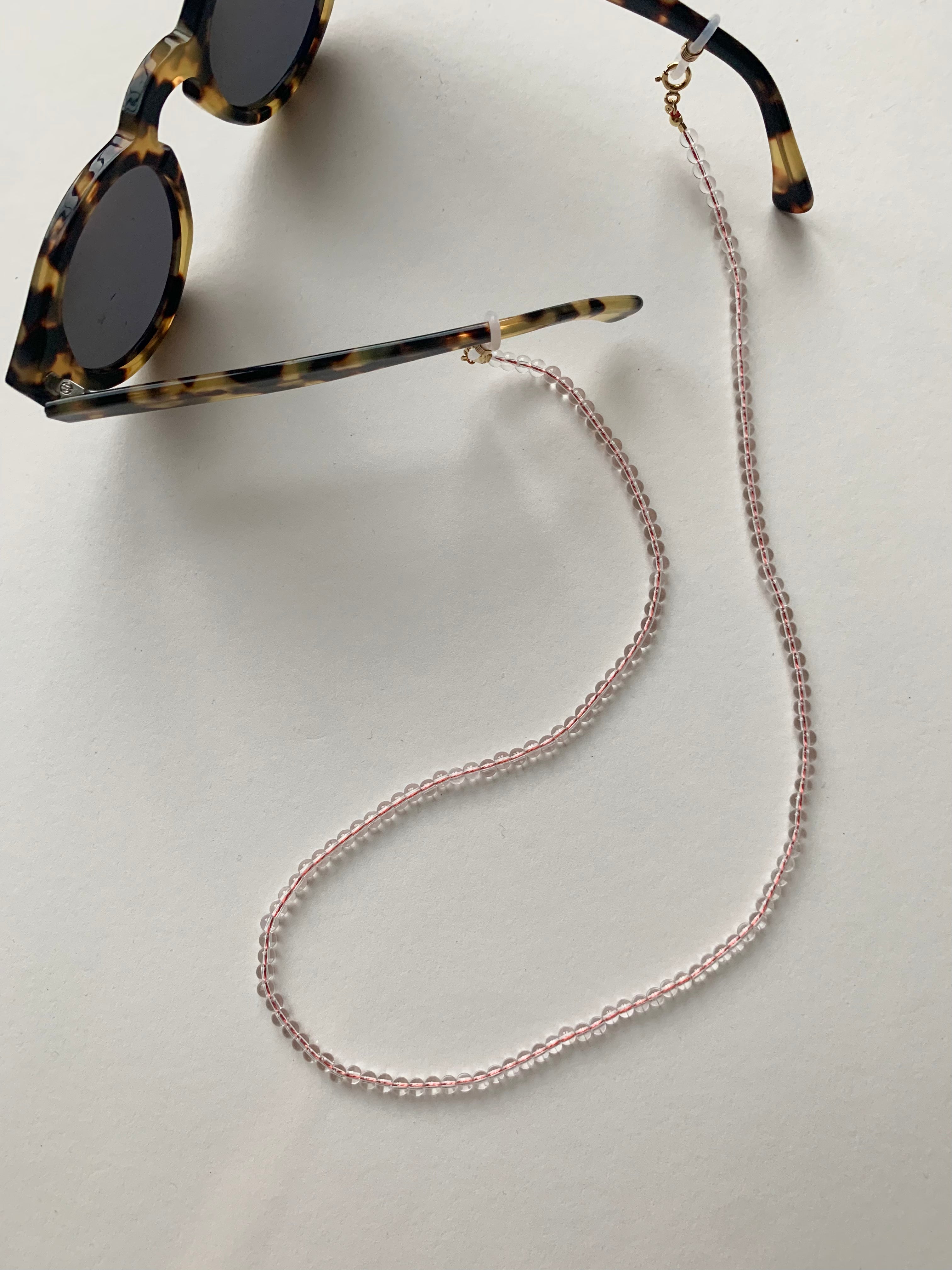 Rock Crystal Sunglasses Chain