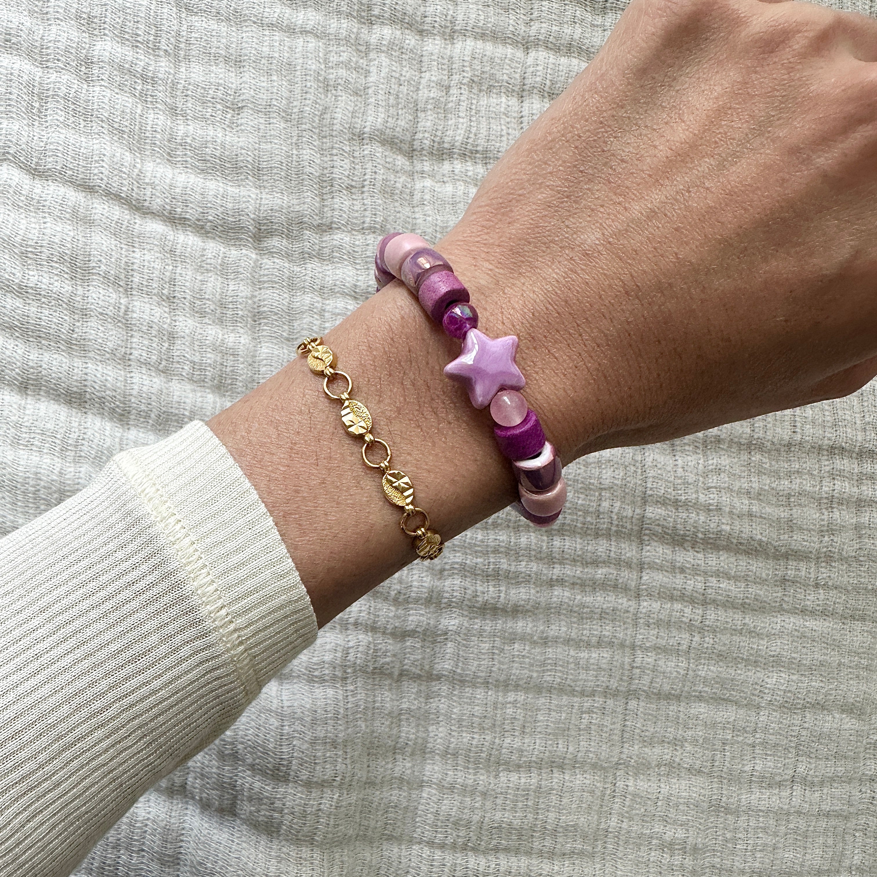 Lilac& Lavender Bracelet